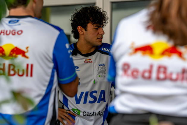 MARINA BAY, SINGAPORE: Arvid Lindblad, racing for the Racing Bulls team during the 2026 Formula 1 Singapore Grand Prix at the Marina Bay Street Circuit in Marina Bay, Singapore