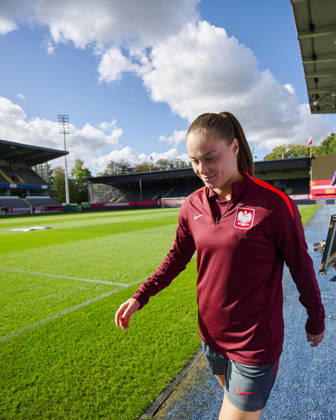 08.10.2026 LEUVEN , PILKA NOZNA KOBIET ( WOMEN S FOOTBALL) TRENING OFICJALNY PRZED POLFINALEM BARAZY MISTRZOSTW SWIATA 2027 TRENING NZ. EWA PAJOR FOTO RADOSLAW JOZWIAK CYFRASPORT NEWSPIX.PL --- Newspix.pl RA2_5971