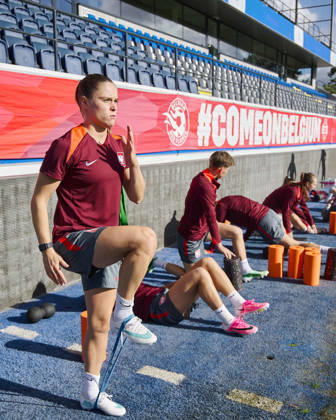 08.10.2026 LEUVEN , PILKA NOZNA KOBIET ( WOMEN S FOOTBALL) TRENING OFICJALNY PRZED POLFINALEM BARAZY MISTRZOSTW SWIATA 2027 TRENING NZ. EWA PAJOR FOTO RADOSLAW JOZWIAK CYFRASPORT NEWSPIX.PL --- Newspix.pl  RA2_6055