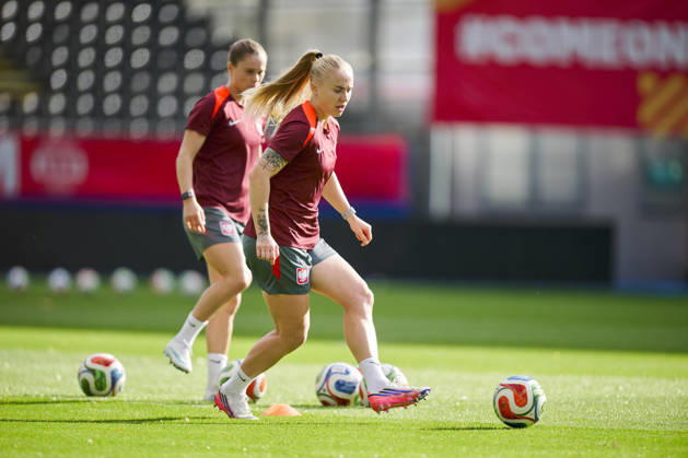 08.10.2026 LEUVEN , PILKA NOZNA KOBIET ( WOMEN S FOOTBALL) TRENING OFICJALNY PRZED POLFINALEM BARAZY MISTRZOSTW SWIATA 2027 TRENING NZ. PAULINA DUDEK FOTO RADOSLAW JOZWIAK CYFRASPORT NEWSPIX.PL --- Newspix.pl  RA2_6144