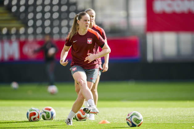 08.10.2026 LEUVEN , PILKA NOZNA KOBIET ( WOMEN S FOOTBALL) TRENING OFICJALNY PRZED POLFINALEM BARAZY MISTRZOSTW SWIATA 2027 TRENING NZ. ADRIANA ACHCINSKA FOTO RADOSLAW JOZWIAK CYFRASPORT NEWSPIX.PL --- Newspix.pl  RA2_6221