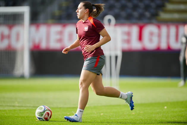 08.10.2026 LEUVEN , PILKA NOZNA KOBIET ( WOMEN S FOOTBALL) TRENING OFICJALNY PRZED POLFINALEM BARAZY MISTRZOSTW SWIATA 2027 TRENING NZ. WIKTORIA ZIENIEWICZ FOTO RADOSLAW JOZWIAK CYFRASPORT NEWSPIX.PL --- Newspix.pl  RA2_6407