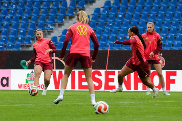 October 8, 2026, xgrfx, DFB Soccer Media Events, German Women s National Team Press Conference and Final Training Session, featuring Melissa Kössler, German Women s National Team, Karlsruhe
