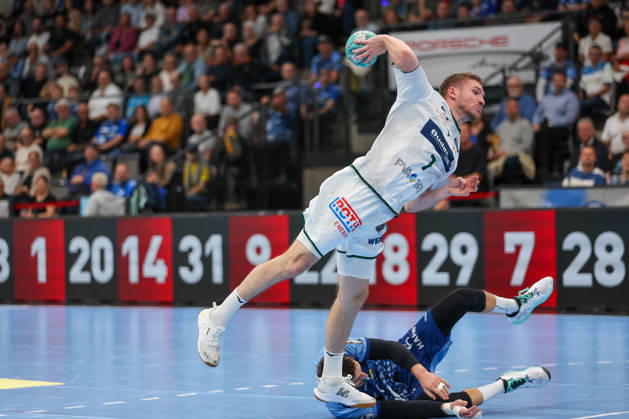 Dominik Mappes HSG Wetzlar, 7 GER, TVB Stuttgart vs. HSG Wetzlar, Handball, Opel Handball Bundesliga, Matchday 8, 2026–2027 Season, October 8, 2026 GER, TVB Stuttgart vs. HSG Wetzlar, Handball, Opel Handball Bundesliga, Matchday 8, 2026–2027 season, October 8, 2026 Stuttgart Copyright: xEibner-Pressefoto SoerenxHerwegx EP_SHG