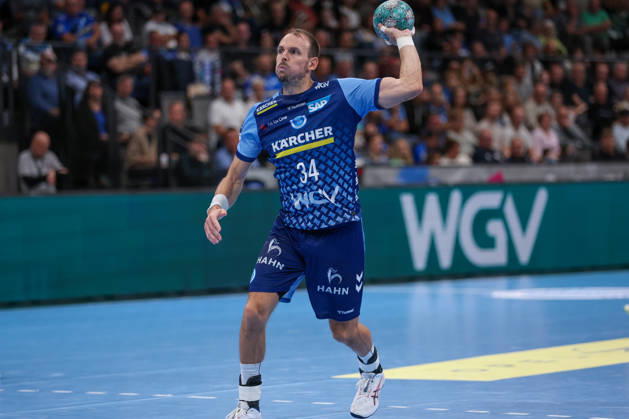 Kai Haefner, TVB Stuttgart, 34, GER, TVB Stuttgart vs. HSG Wetzlar, Handball, Opel Handball Bundesliga, Matchday 8, 2026–2027 Season, October 8, 2026 GER, TVB Stuttgart vs. HSG Wetzlar, Handball, Opel Handball Bundesliga, Matchday 8, 2026–2027 season, October 8, 2026 Stuttgart Copyright: xEibner-Pressefoto SoerenxHerwegx EP_SHG