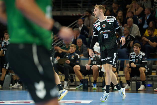 Pictured: Mathias Gidsel, Füchse Berlin, August 10, 2026, Füchse Berlin vs. FC Porto, EHF Handball Champions League, 2026–27 season, Max Schmeling Halle Copyright: HMBxMedia xPascalxSpanehl