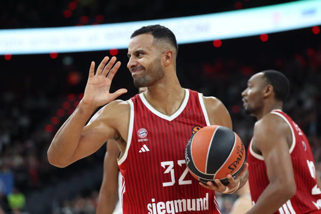 Johannes Thiemann, FC Bayern Basketball, 32, GER, FC Bayern Basketball vs. Virtus Bologna, Basketball, EuroLeague, Matchday 4, 2026–2027 Season, October 8, 2026, GER, FC Bayern Basketball vs. Virtus Bologna, Basketball, EuroLeague, Round 4, 2026–2027 Season, October 8, 2026, Munich Copyright: xEibner-Pressefoto JennixMaulx EP_JML