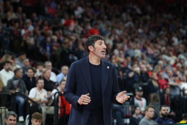 Alex Mumbru, Virtus Bologna, Head Coach, GER, FC Bayern Basketball vs. Virtus Bologna, Basketball, EuroLeague, Round 4, 2026–2027 Season, October 8, 2026, GER, FC Bayern Basketball vs. Virtus Bologna, Basketball, EuroLeague, Round 4, 2026–2027 Season, October 8, 2026, Munich Copyright: xEibner-Pressefoto JennixMaulx EP_JML