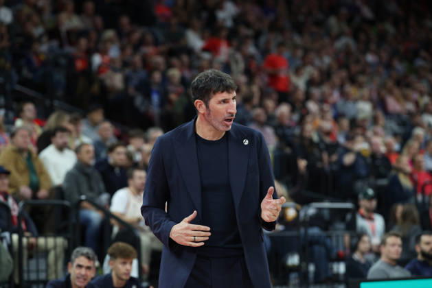 Alex Mumbru, Virtus Bologna, Head Coach, GER, FC Bayern Basketball vs. Virtus Bologna, Basketball, EuroLeague, Round 4, 2026–2027 Season, October 8, 2026, GER, FC Bayern Basketball vs. Virtus Bologna, Basketball, EuroLeague, Round 4, 2026–2027 Season, October 8, 2026, Munich Copyright: xEibner-Pressefoto JennixMaulx EP_JML