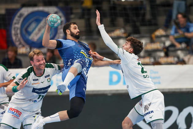 Mohamed Darmoul, TVB Stuttgart, 70 GER, TVB Stuttgart vs. HSG Wetzlar, Handball, Opel Handball Bundesliga, Matchday 8, 2026–2027 Season, October 8, 2026 GER, TVB Stuttgart vs. HSG Wetzlar, Handball, Opel Handball Bundesliga, Matchday 8, 2026–2027 season, October 8, 2026 Stuttgart Copyright: xEibner-Pressefoto SoerenxHerwegx EP_SHG