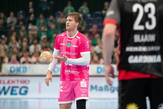 Handball, HBL2: SC DHfK Leipzig vs. TuS N Lübbecke, October 8, 2026; Franz Semper 32, SC DHfK Leipzig Handball, 2nd Bundesliga, 2026–2027 season, Matchday 7: SC DHfK Leipzig vs. TuS N Lübbecke on October 8, 2026, at the Quarterback Immobilien Arena Leipzig Copyright: xBEAUTIFULxSPORTS JanxKaeferx