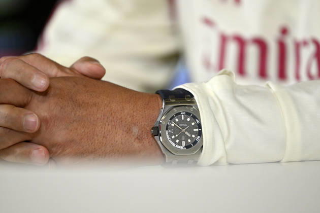 Real Madrid head coach Jose Mourinho MADRID, SPAIN - OCTOBER 9: Real Madrid head coach Jose Mourinho s watch is seen during a pre-match press conference, PK, Pressekonferenz at the club s Valdebebas training complex in Madrid, Spain on October 9, 2026. Mourinho responded to questions regarding squad preparation and tactical strategy ahead of their La Liga Matchday 8 fixture against Villarreal. Burak Akbulut Anadolu Madrid Spain. Editorial use only. Please get in touch for any other usage.  Copyright: x2026xAnadoluxBurakxAkbulutx