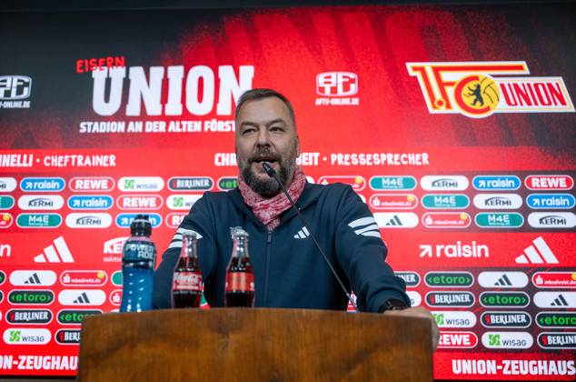 Fußball, 1. BL, 1. FC Union Berlin, Pressekonferenz