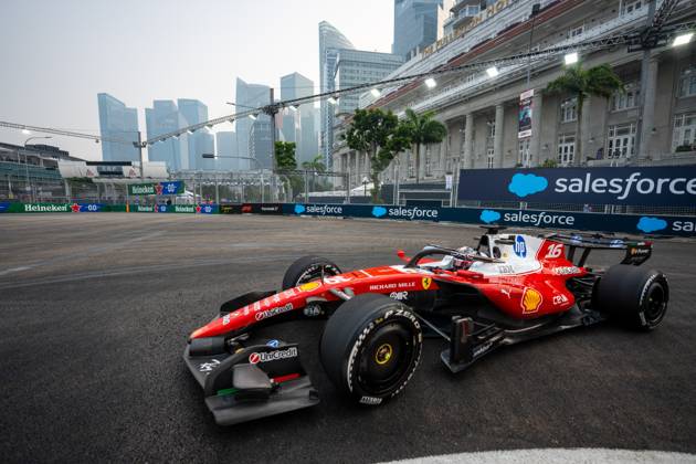 October 9, 2026, Singapore, Singapore: Charles Leclerc (MCO) (Scuderia Ferrari HP) during free practice 1 of the Formula 1 Singapore Grand Prix 2026 at the Marina Bay Street Circuit. F1 2026: (Free Practice 1) Singapore Grand Prix In Singapore, Singapore - 09 Oct 2026 - ZUMAs197 20261009_aaa_s197_073 Copyright: xLucaxMartinix