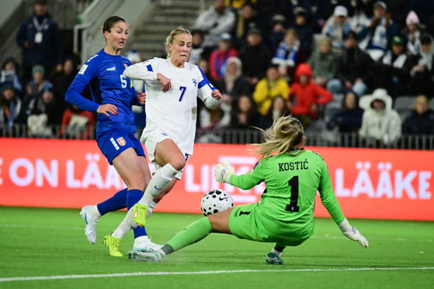 Fußball, Frauen, WM Quali, Finnland - Serbien
