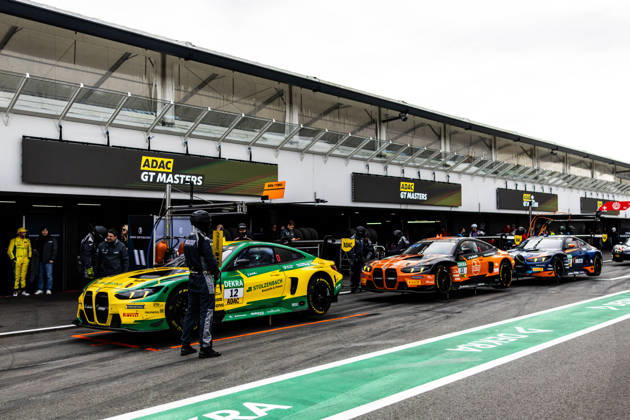 ADAC GT Masters, 11. + 12. Rennen Hockenheim 2026 11 BMW M4 GT3 Evo, FK Performance Motorsport: Leyton Fourie, Tim Zimmermann, 12 BMW M4 GT3 Evo, FK Performance Motorsport: Victor Nielsen, Luca Link - picture by Gruppe C Photography Salzburg Salzburgring Bayern Germany Copyright: xGruppexCxPhotographyx