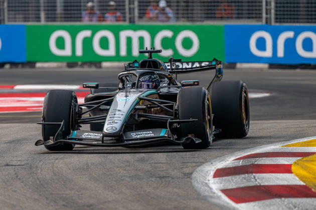 FORMULE 1 : Grand Prix de Singapour - 09 10 2026 63 George Russell (GBR) Mercedes-AMG PETRONAS Formula One Team (DEU) Mercedes W17 Mercedes, during the Formula 1 Singapore Grand Prix at the Marina Bay Street Circuit, Round 18 of the 2026 FIA Formula 1 World Championship, WM, Weltmeisterschaft 9-11 October 2026, Singapore (SGP). SINGAPORESingapore Copyright: xIANxBUNDEYx xMPSxAGENCYx x