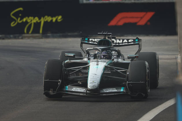 FORMULE 1 : Grand Prix de Singapour - 09 10 2026 63 George Russell (GBR) Mercedes-AMG PETRONAS Formula One Team (DEU) Mercedes-AMG F1 W17 E Performance, during the 2026 Formula Singapore Grand Prix, 17th round of the 2026 Formula 1 World Championship, WM, Weltmeisterschaft taking place from October 09 to 11, 2026 on the Marina Bay Street circuit, in Singapore (SGP) Copyright Philippe Nanchino MPS Agency SINGAPORESingapore Copyright: xMPSxAGENCYx