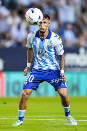 October 9, 2026, Malaga, Malaga, Spain: David Larrubia of Malaga CF in action during the Spanish league, LaLiga EA Sports, football match played between Malaga CF and RCD Espanyol at La Rosaleda stadium on October 9, 2026, in Malaga, Spain. Malaga Spain - ZUMAa181 20261009_zaa_a181_339 Copyright: xJoaquinxCorcherox