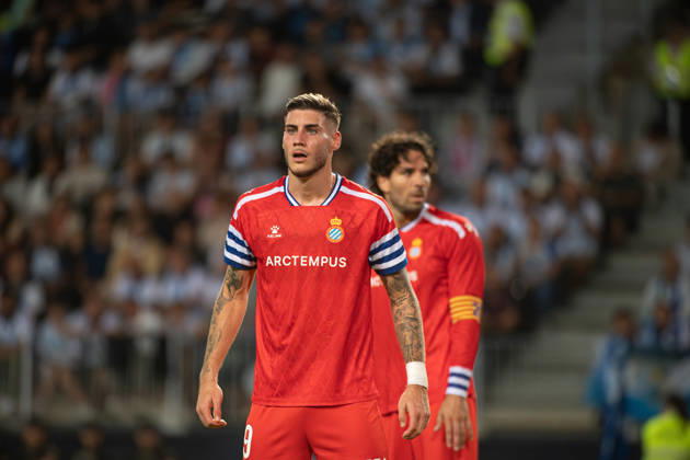 ESP: Malaga CF vs RCD Espanyol - La Liga Hypermotion MALAGA, SPAIN - OCTOBER 9: Roberto Fernandez of RCD Espanyol during the match between Malaga CF and RCD Espanyol of La Liga Hypermotion on October 9, 2026 at La Rosaleda Stadium in Malaga, Spain. (Photo by Samuel Carreno) Copyright: xSamuelxCarrenox samcargad_091026_30-13