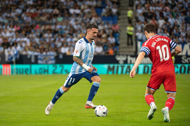 ESP: Malaga CF vs RCD Espanyol - La Liga Hypermotion MALAGA, SPAIN - OCTOBER 9: Joaquin Munoz of Malaga CF during the match between Malaga CF and RCD Espanyol of La Liga Hypermotion on October 9, 2026 at La Rosaleda Stadium in Malaga, Spain. (Photo by Samuel Carreno) Copyright: xSamuelxCarrenox samcargad_091026_30-7