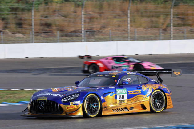 Hockenheim, Germany, October 9–11, 2026; DTM 2026 Season Finale at the Hockenheimring; Saturday Qualifying; Pictured: Maro Engel (GER) 80; in the background: Matteo Cairoli (ITA) 14; Hockenheimring, Baden-Württemberg Copyright: xFotostandx xFWMEDIAx