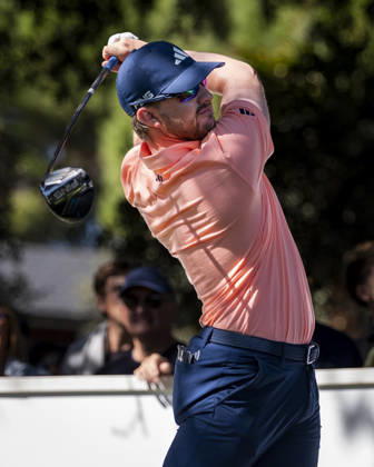Golf 2026: Open De Espana: Day Three MADRID, SPAIN - OCTOBER 10: Connor Syme of Scotland tees off on day three of the Open de Espana presented by Madrid at Club de Campo Villa de Madrid on October 10, 2026 in Madrid, Spain. Madrid Club de Campo Villa de Madrid Madrid Spain Copyright: xAlbertoxGardinx AGardin_20261010_Golf_Esp_Mad_0039