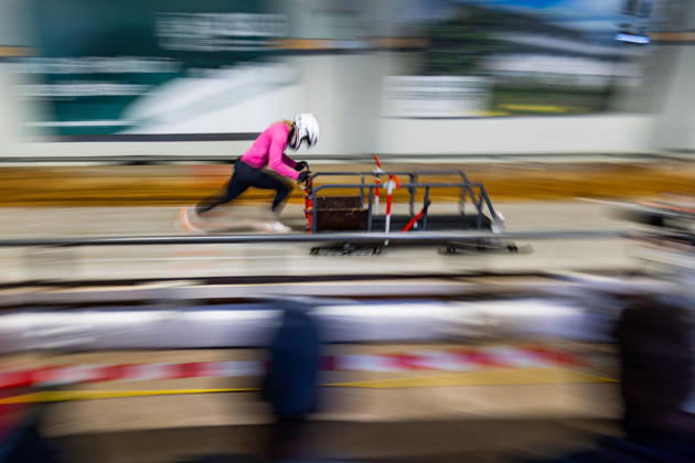 October 10, 2026, GER, Bobsleigh, Season 26–27, Women, Central Performance Test in Bobsleigh: Push Test. As is tradition, the German bobsleigh pilots and their pushers gathered in Oberhof for a showdown. 98559 Oberhof LOTTO Thuringia EISARENA Oberhof Training Hall Start Facility Thuringia Germany