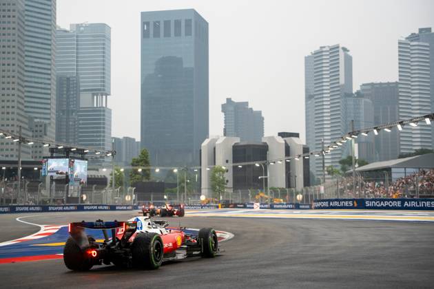 October 10, 2026, Singapore, Singapore: Charles Leclerc (MCO) (Scuderia Ferrari HP) during the sprint of the Formula 1 Singapore Grand Prix 2026 at the Marina Bay Street Circuit. F1 2026: (Sprint Race) Singapore Grand Prix In Singapore, Singapore - 10 Oct 2026 - ZUMAs197 20261010_aaa_s197_015 Copyright: xLucaxMartinix