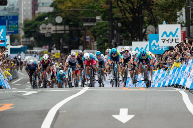Tour De Kyushu Stage Finishes In Fukuoka s Tenjin For The First Time Matteo Malucelli of XDS Astana Team wins Stage 1 of the Mynavi Tour de Kyushu 2026 at the finish line on Tenjin Bridge in Fukuoka, Japan, on October 10, 2026. The Italian won the 152.0-kilometer Saga-Fukuoka stage in 3 hours 9 minutes 51 seconds, ahead of Luke Mudgway (Li Ning Star) and Alessio Delle Vedove (XDS Astana Team), and took the general and points classification leads. It was the first time the race finished in Tenjin, the commercial heart of Fukuoka, where a parade, stage events and food stalls marked the day. The race, first held in 2023 and part of the UCI Asia Tour (2.1 category), runs October 9-12 through six Kyushu prefectures under the official title We stand with Kumamoto. Mynavi Tour de Kyushu 2026, adopted to support areas affected by the Kumamoto earthquake. Fukuoka Japan  Copyright: xRyoxChix originalFilename:zhi-tourdeky261010_nptQG.jpg