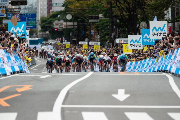 Tour De Kyushu Stage Finishes In Fukuoka s Tenjin For The First Time Matteo Malucelli of XDS Astana Team wins Stage 1 of the Mynavi Tour de Kyushu 2026 at the finish line on Tenjin Bridge in Fukuoka, Japan, on October 10, 2026. The Italian won the 152.0-kilometer Saga-Fukuoka stage in 3 hours 9 minutes 51 seconds, ahead of Luke Mudgway (Li Ning Star) and Alessio Delle Vedove (XDS Astana Team), and took the general and points classification leads. It was the first time the race finished in Tenjin, the commercial heart of Fukuoka, where a parade, stage events and food stalls marked the day. The race, first held in 2023 and part of the UCI Asia Tour (2.1 category), runs October 9-12 through six Kyushu prefectures under the official title We stand with Kumamoto. Mynavi Tour de Kyushu 2026, adopted to support areas affected by the Kumamoto earthquake. Fukuoka Japan  Copyright: xRyoxChix originalFilename:zhi-tourdeky261010_npTwL.jpg