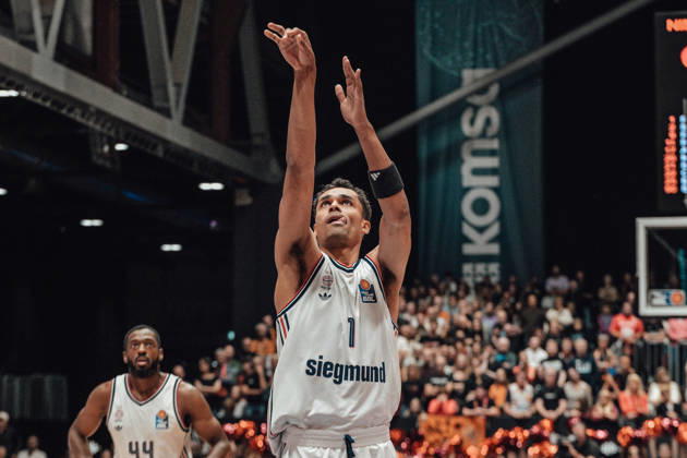 easyCredit Basketball Bundesliga, Matchday 5, Niners Chemnitz vs. Bayern Munich, October 10, 2026, starting at 4:00 p.m., Chemnitz, Chemnitz Arena. In Photo 01: Oscar da Silva taking a free throw. easyCredit Basketball Bundesliga, Matchday 5, Niners Chemnitz vs. Bayern Munich, Chemnitz, Saxony, Germany Copyright: xEHLxMedia MichelxKöhlerx 20261010-Niners-Chemnitz-Bayern-M__nchen-041