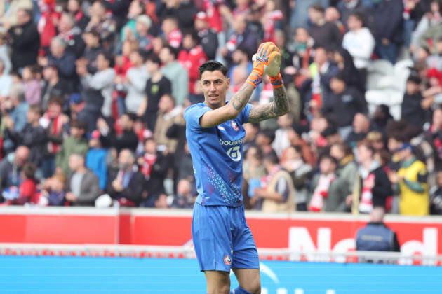 FOOTBALL : LOSC Lille vs Le Havre - Ligue 1 - 10 10 2026 Joie de Berke ÖZER (LOSC Lille) apres le but de DÃ¯lane BAKWA (LOSC Lille) lors du match LOSC Lille vs Le Havre, Ligue 1, Decathlon Arena stade Pierre Mauroy, le 10 octobre 2026 - photo Laurent Sanson PsnewZ  Copyright: xLaurentxSANSONx xPsnewZx