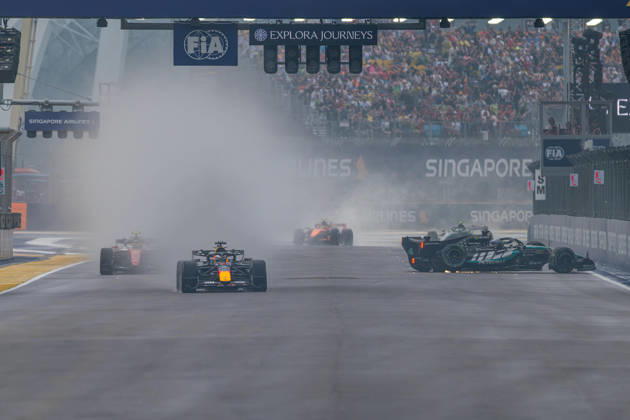 FORMULE 1 : Grand Prix de Singapour - 10 10 2026 63 George Russell (GBR) Mercedes-AMG PETRONAS Formula One Team (DEU) Mercedes W17 Mercedes, during the Formula 1 Singapore Grand Prix at the Marina Bay Street Circuit, Round 18 of the 2026 FIA Formula 1 World Championship, WM, Weltmeisterschaft 9-11 October 2026, Singapore (SGP). SINGAPORESingapore Copyright: xIANxBUNDEYx xMPSxAGENCYx x