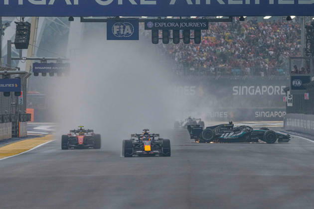 FORMULE 1 : Grand Prix de Singapour - 10 10 2026 63 George Russell (GBR) Mercedes-AMG PETRONAS Formula One Team (DEU) Mercedes W17 Mercedes, during the Formula 1 Singapore Grand Prix at the Marina Bay Street Circuit, Round 18 of the 2026 FIA Formula 1 World Championship, WM, Weltmeisterschaft 9-11 October 2026, Singapore (SGP). SINGAPORESingapore Copyright: xIANxBUNDEYx xMPSxAGENCYx x