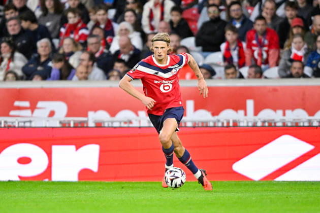 LOSC Lille v Le Havre Athletic Club - Ligue 1 McDonald s 2026 2027 Maurits KJAERGAARD of Lille during Ligue 1 McDonald s match between Lille and Le Havre at Stade Pierre-Mauroy on October 10, 2026 in Lille, France. Lille France  Copyright: xKevinxClementx 776573340