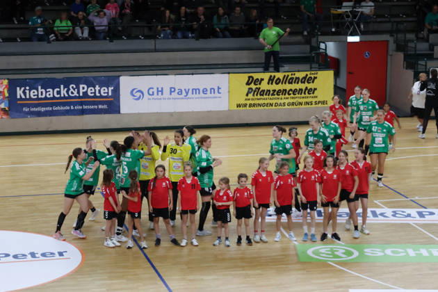 October 10, 2026, Reinickendorfer Füchse Women vs. SG Nürtingen Zizishausen, Matchday 5, 2nd Bundesliga, HBF, Handball, Sömmeringhalle; Füchse Berlin take the court, Berlin, Germany