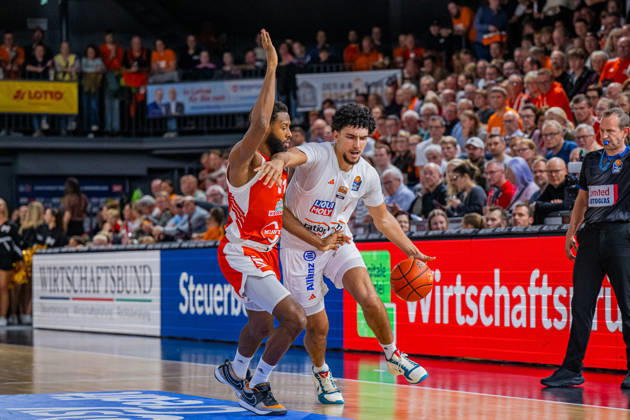 1st Basketball Bundesliga, easyCredit BBL, 2026–2027 Season, Men s Division, Regular Season, Matchday 5, October 10, 2026, RASTA Vechta vs. ratiopharm Ulm, Teo Milicic 4, ratiopharm Ulm in action, Vechta, RASTA Dome, Lower Saxony, Germany