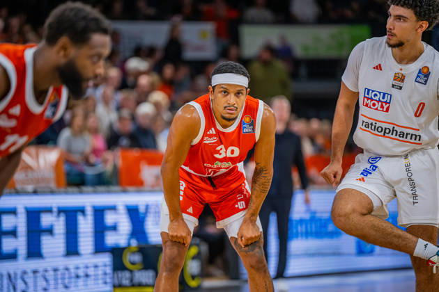 1st Basketball Bundesliga, easyCredit BBL, 2026–2027 Season, Men s Division, Regular Season, Matchday 5, October 10, 2026, RASTA Vechta vs. ratiopharm Ulm, Nelson Weidemann 30, RASTA Vechta during the game at the RASTA Dome in Vechta, Lower Saxony, Germany