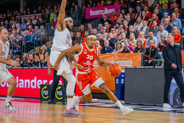 1st Basketball Bundesliga, easyCredit BBL, 2026–2027 Season, Men s Division, Regular Season, Matchday 5, October 10, 2026, RASTA Vechta vs. ratiopharm Ulm, Nelson Weidemann 30, RASTA Vechta in action, Vechta, RASTA Dome, Lower Saxony, Germany