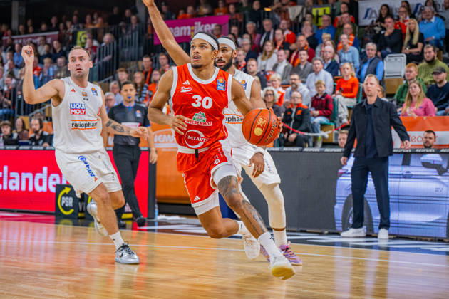 1st Basketball Bundesliga, easyCredit BBL, 2026–2027 Season, Men s Division, Regular Season, Matchday 5, October 10, 2026, RASTA Vechta vs. ratiopharm Ulm, Nelson Weidemann 30, RASTA Vechta in action, Vechta, RASTA Dome, Lower Saxony, Germany