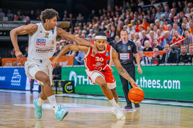 1st Basketball Bundesliga, easyCredit BBL, 2026–2027 Season, Men s Division, Regular Season, Matchday 5, October 10, 2026, RASTA Vechta vs. ratiopharm Ulm, Nelson Weidemann 30, RASTA Vechta in action, Vechta, RASTA Dome, Lower Saxony, Germany