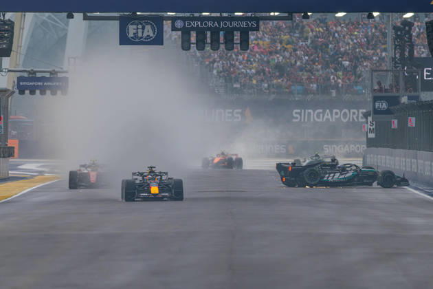 FORMULE 1 : Grand Prix de Singapour - 10 10 2026 63 George Russell (GBR) Mercedes-AMG PETRONAS Formula One Team (DEU) Mercedes W17 Mercedes, during the Formula 1 Singapore Grand Prix at the Marina Bay Street Circuit, Round 18 of the 2026 FIA Formula 1 World Championship, WM, Weltmeisterschaft 9-11 October 2026, Singapore (SGP). SINGAPORESingapore Copyright: xIANxBUNDEYx xMPSxAGENCYx x