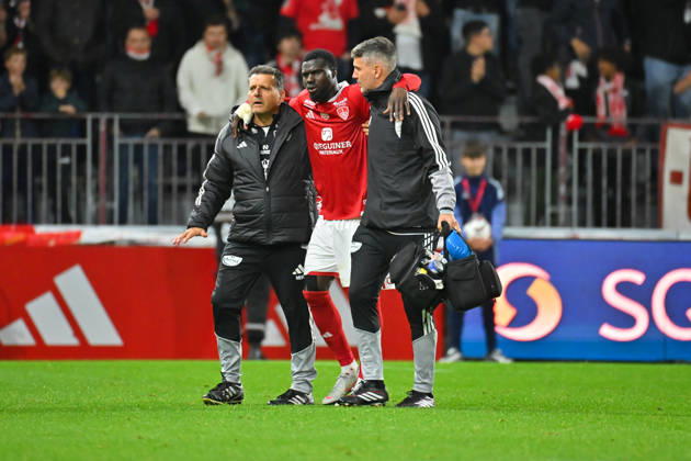 Sport Bilder des Tages Stade Brestois 29 v Angers SCO - Ligue 1 McDonald s 2026 2027 Mama BALDE of Stade Brestois 29 during Ligue 1 McDonald s match between Brest and Angers at Stade Francis-Le Ble on October 10, 2026 in Brest, France. Brest France  Copyright: xIconxSportx 776573329
