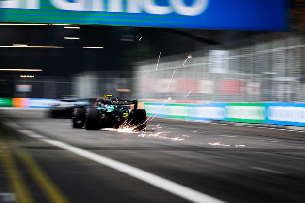 2026 Formula One Singapore Grand Prix Marina Bay Street Circuit, Singapore, Singapore. 10.October.2026; Fernando Alonso of Spain and Aston Martin Aramco F1 Team during qualifying Formula One Singapore Grand Prix Singapore Marina Bay Street Circuit Singapore Copyright: xJayxHiranox
