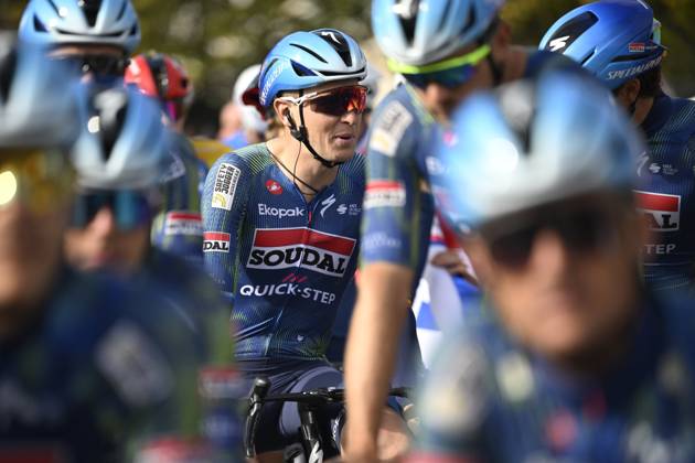 Paris Tours 2026 Cycling Race TOURS, FRANCE - OCTOBER 11 : Merlier Tim (BEL) of Soudal Quick-Step during the 120th edition of Paris Tours an UCI ProSeries 1.Pro one day cycling road race for Men Elite of 216.2 km with start in Chartres and finish in Tours on October 11, 2026 in Tours, France, 11 10 2026 ( Motordriver Guy De Vuyst - Tours France  Copyright: xNicoxVereeckenx