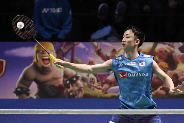 Yushi Tanaka of Japan hits a return during the men s singles match against Anders Antonsen of Denmark (not pictured) during the finals at the badminton Clash of Clans Arctic Open 2026 tournament in Vantaa, Finland, on October 11, 2026. - ANTTI AIMO-KOIVISTO Finland H1el0MHgpJg  Copyright: xAnttixAimo-Koivistox H1el0MHgpJg