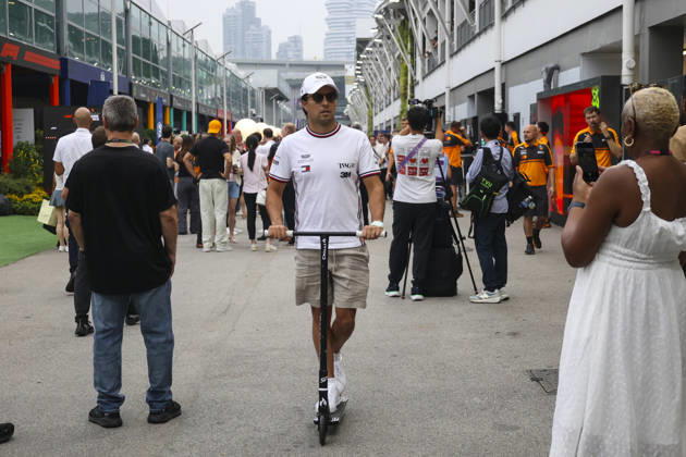 Formula 1 Singapore Airlines Singapore Grand Prix 2026 Sergio Perez (MEX), Cadillac Formula 1 Team , MAC-26, Car 11 during Formula 1 Singapore Airlines Singapore Grand Prix 2026 on October 11., 2026 in Marina Bay Street Circuit, Singapore, Zsombor Toth Singapore Marina Bay Street Circuit Singapore Singapore Copyright: xZsomborxTothx