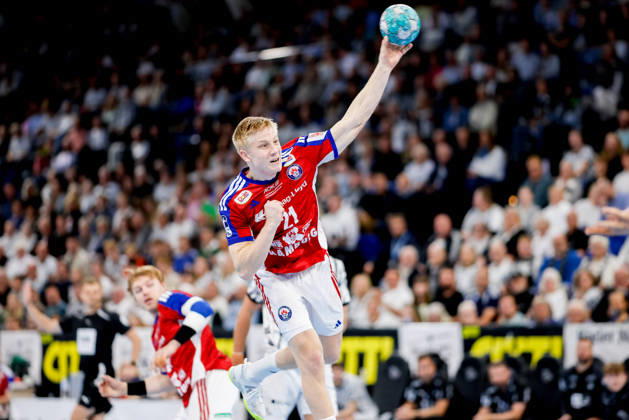 Kiel, October 11, 2026; Handball, 2026–27 Bundesliga 1, THW Kiel vs. Handball Club Hamburg; Frederik Bo Andersen, HC Hamburg, 21