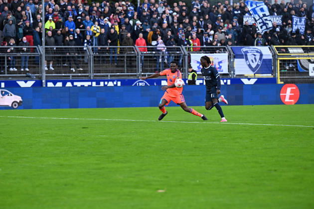 October 11, 2026, GER, Soccer, Regionalliga Nord, Matchday 13, 2026–2027 Season, Oldenburg, Marschweg Stadium, VfB Oldenburg vs. BSV Kickers Emden Ayukayoh MENGOT BSV Kickers EMDEN 7 Glory KIVETA NDONGALASIYA VfB Oldenburg 18 Oldenburg Marschweg Stadium Lower Saxony Germany Copyright: xnordphotoxGmbHx xRojahnx